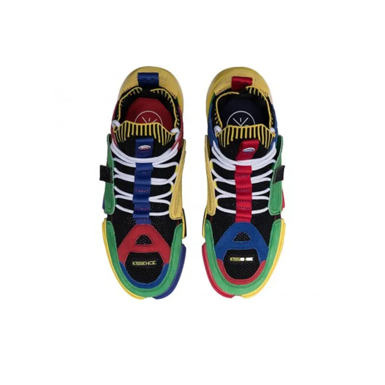 LiNing Essence 2 ACE Mid Top Skateboard Shoes Men's Red Yellow Green-3