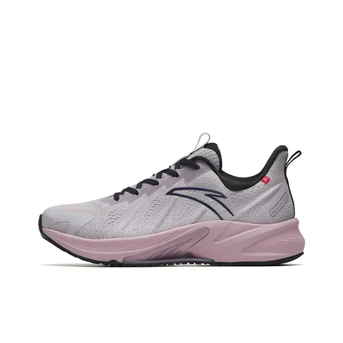 Anta Rocket 4.0 Advanced Training Collection Breathable Low Top Running Shoes Women's Gray Black Purple