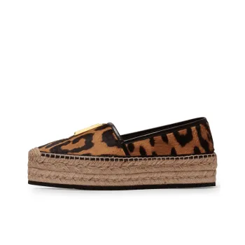BALMAIN Alex Leopard Espadrilles Borwn Leopard Women's