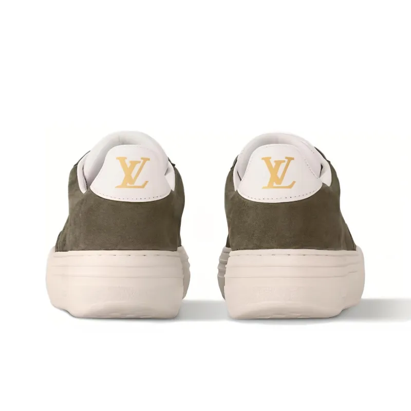 LOUIS VUITTON Groovy Low Top Skateboard Shoes Women's Green-4