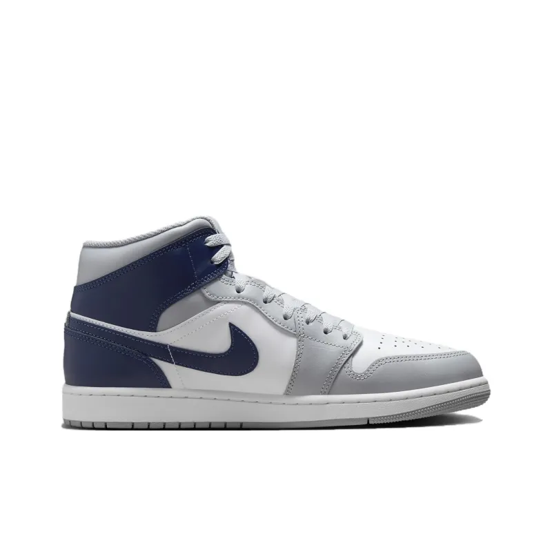 Air Jordan 1 Mid 'Wolf Grey Midnight Navy'-1