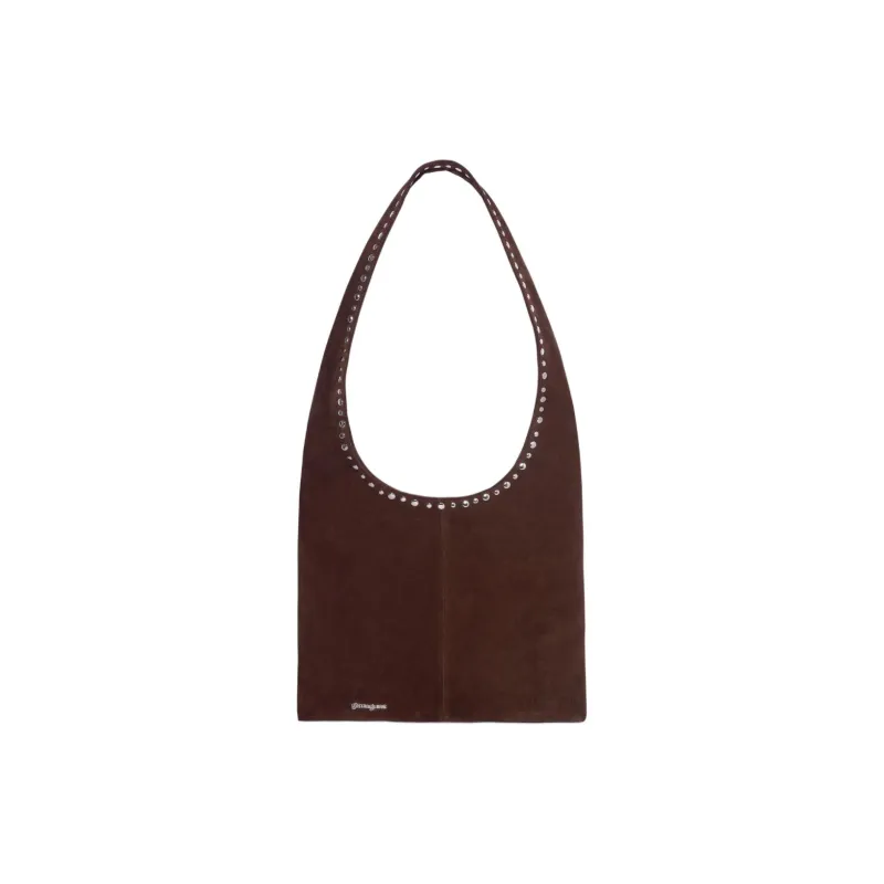 Gimaguas Suede Crossbody Bag Shoulder Bag Women's Brown-2