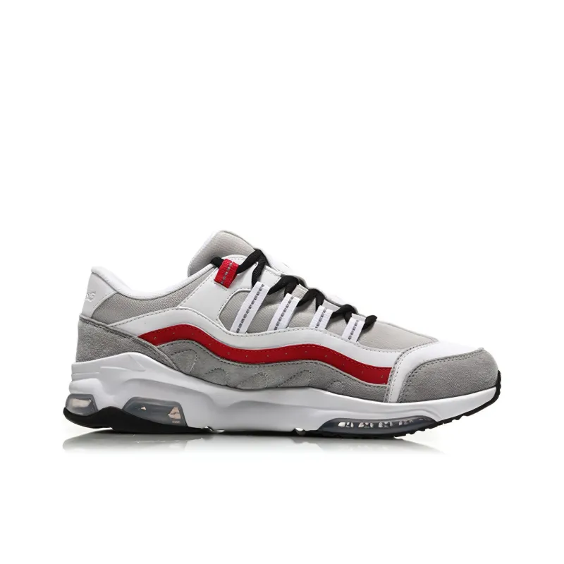 LiNing Back To The Future Cushioned Slip Resistant Low Top Casual Shoes Men's Glacier Gray-1