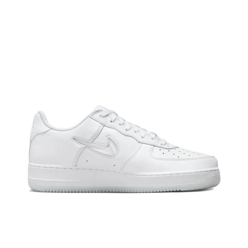 Nike Air Force 1 Low '07 Retro Color Of The Month Jewel Swoosh Triple White-1