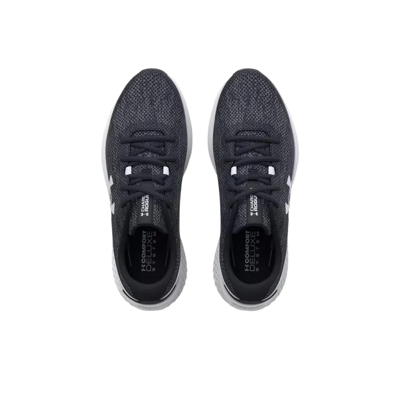 Under Armour Charged Rogue 3 Knit 'Black White' Women's-3
