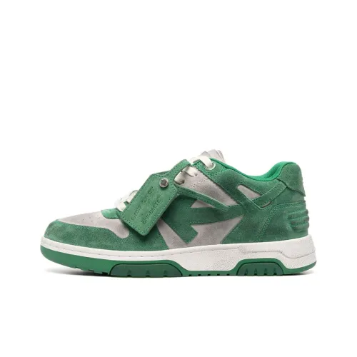 OFF-WHITE Out Of Office Low-Top Sneaker Green Grey