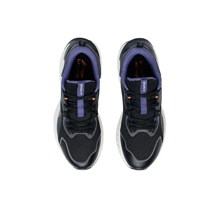 LiNing Cloud Shield Cushioning Anti-Slip And Wear-Resistant Low-Top Sports Casual Shoes Women's Black-3