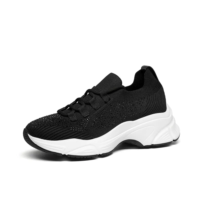 GOLDLION Breathable Lightweight Height Increasing Low Top Casual Shoes Women's-1