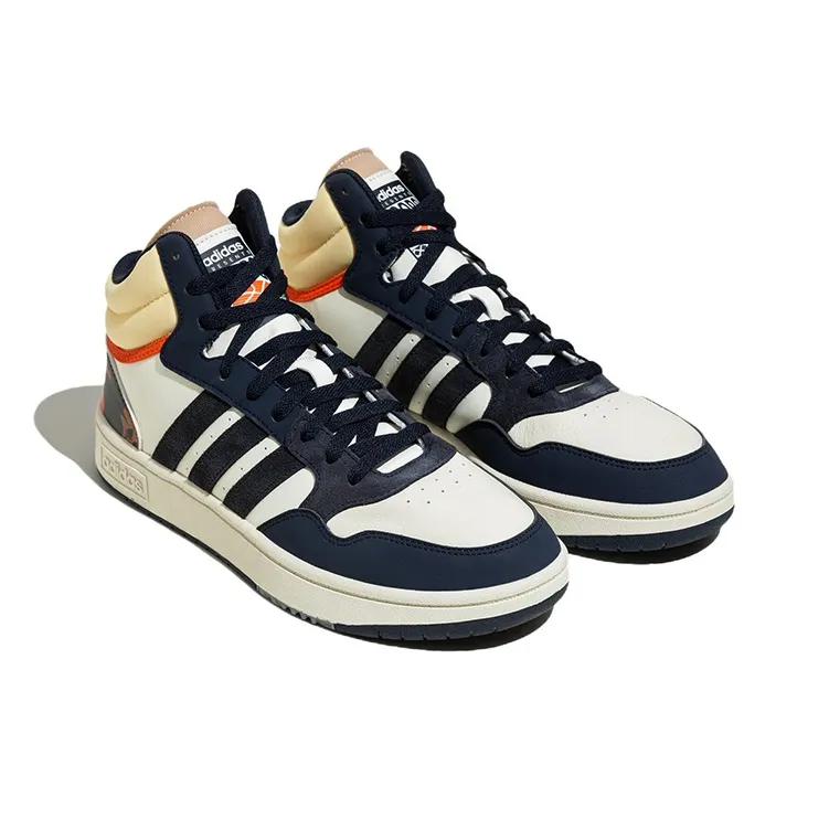 Hoops 3.0 Adidas Neo Mid 'Black Ivory Camo'-2