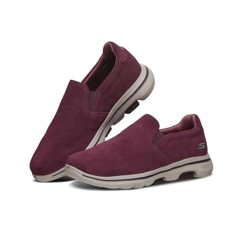 Skechers Go Walk 5 Lightweight And Breathable Low-Top Sports Casual Shoes Women's Burgundy-2
