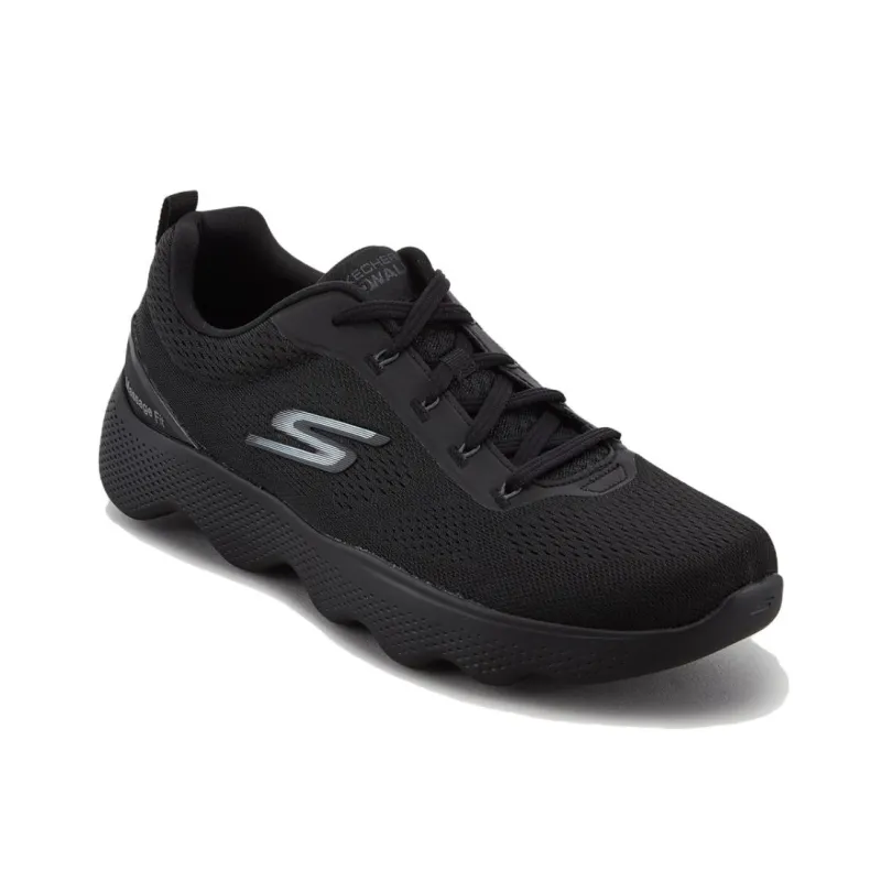 Skechers Go Walk Massage Fit Anti-Slip Wear-Resistant Low-Top Casual Shoes Men's Black Korean Style-2