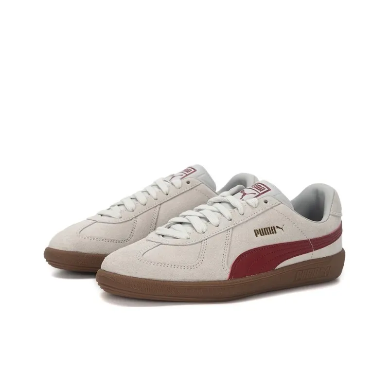 PUMA Army Trainer Suede 'White Gray Red'-2