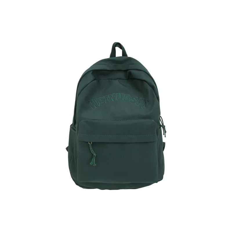 OURFUN Nylon Backpack Unisex White/Black/Orange Red/Red/Green-10