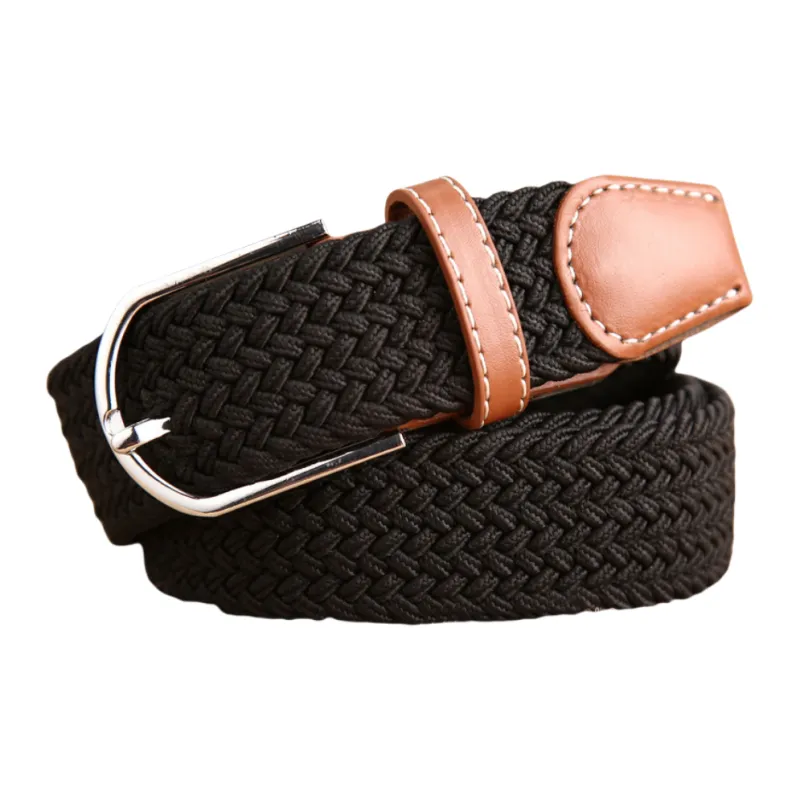 Emperor Penguin Korean Style Stretch Woven Elastic Pants Belt For Students Belt Unisex Width 3.5cm-2
