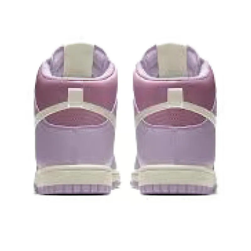 Nike Dunk Anti-Slip Wear-Resistant High-Top Skateboard Shoes Unisex Pink-4