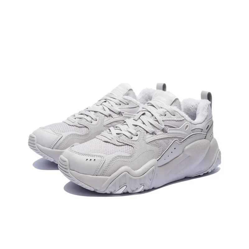 LiNing Cat Paw Lite Wntr Slip Resistant, Abrasion Resistant, Thermal Low Top Sports Casual Shoes Men's Bellflower Gray-2