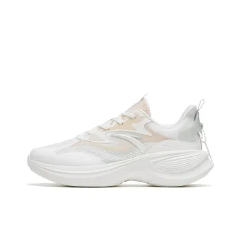 Anta Leaf 3.0 Anti Slip Wear Resistant Low Top Running Shoes Women's White Brown