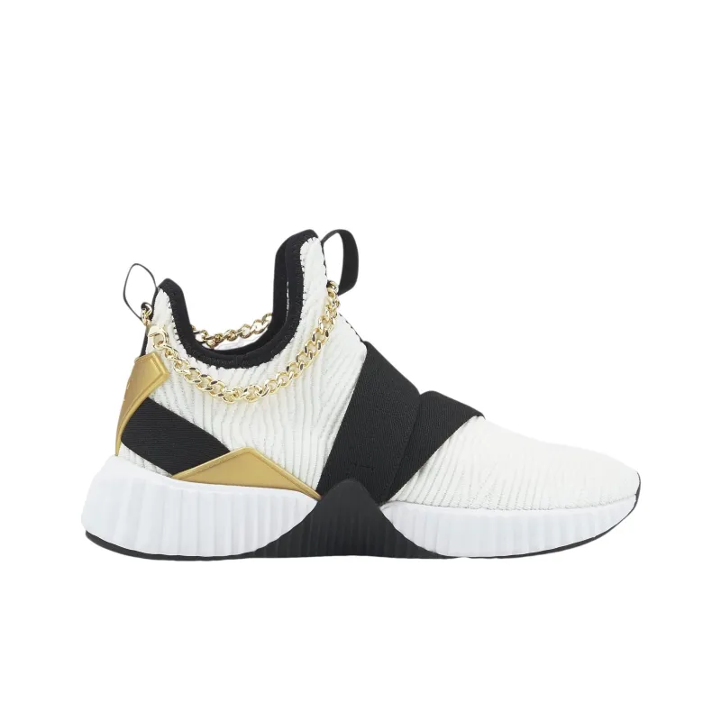 PUMA X Baby Phat Defy Mid 'White Black Gold' Women's-1