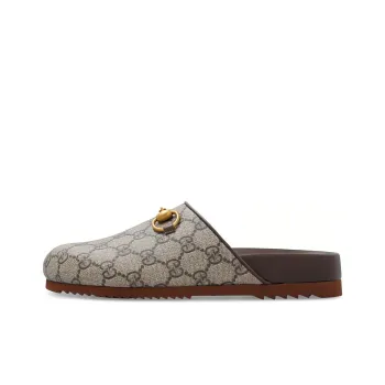 GUCCI Women's Horsebit Slipper 'GG Supreme Beige' Women's
