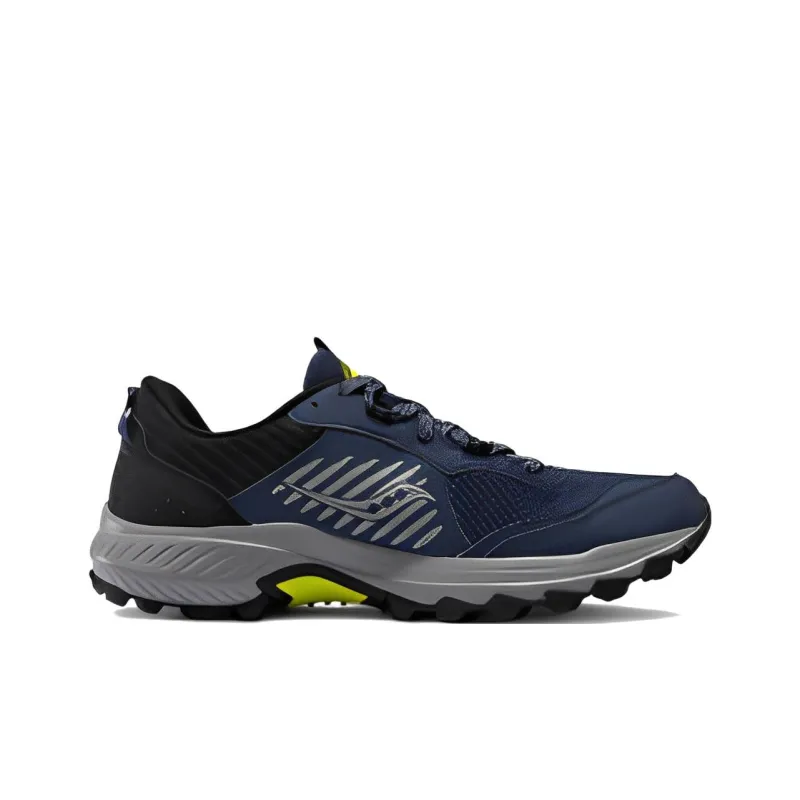 Saucony Excursion Cushioning Anti-Slip And Wear-Resistant Low-Top Trail Running Running Shoes Men's Navy Blue-1