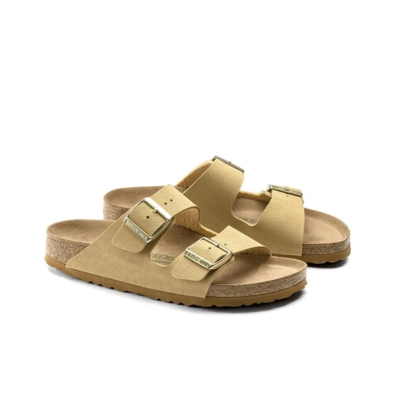 Birkenstock Arizona Slide Slippers Women's Creamy Latte-2