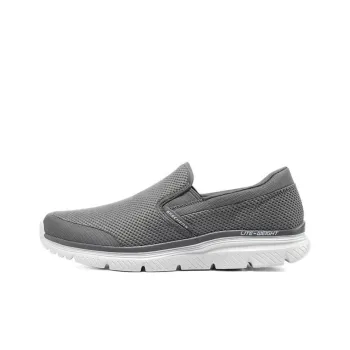 Skechers BURNS 2.0 Breathable Balanced Lightweight Low Top Casual Shoes Men's Charcoal Gray