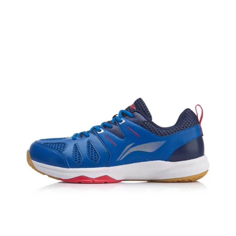 LiNing Swirl V2 Cushioning Lightweight Slip Resistant Low Top Badminton Shoes Unisex Blue-0