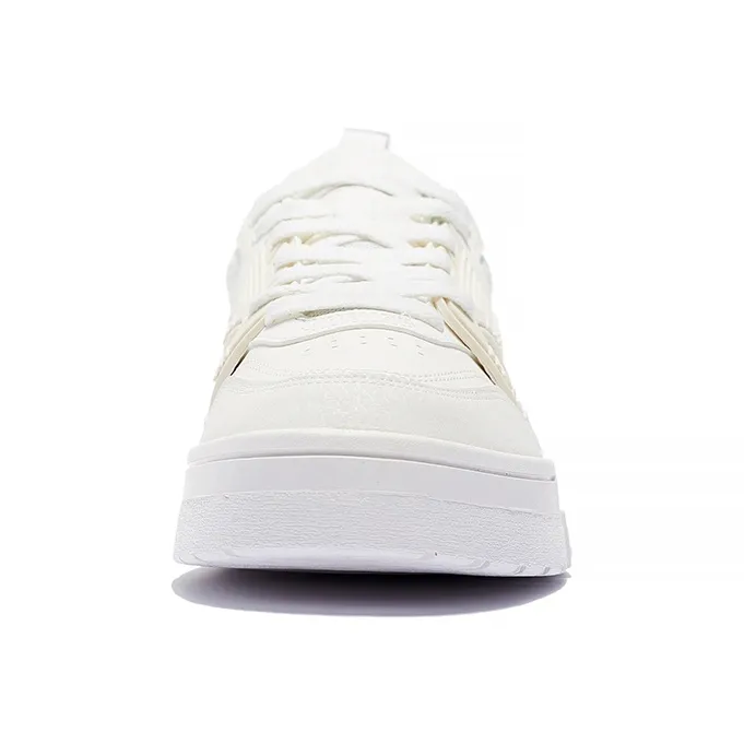 LiNing 001 BTC BTC Non slip Lightweight Low Top Skateboard Shoes Men's White-4