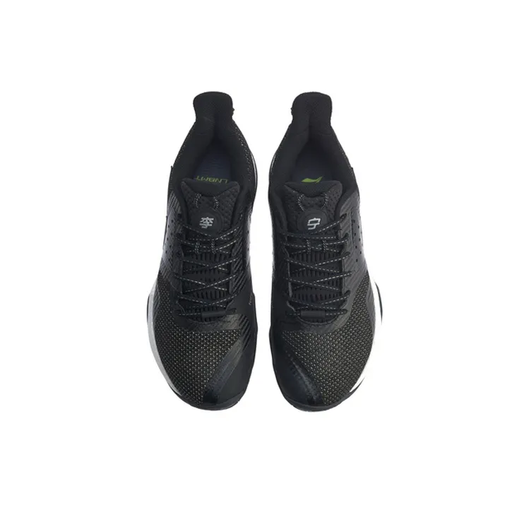 LiNing Battle Halberd Cushioning Anti-Slip And Wear-Resistant Low-Top Badminton Shoes Men's Standard Black-3