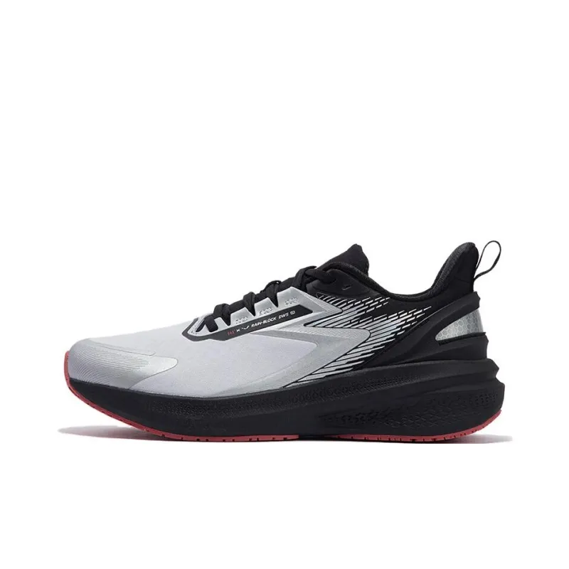361° Rainy Day 7.0 Slip Resistant Low Top Running Shoes Men's Silver Black-0