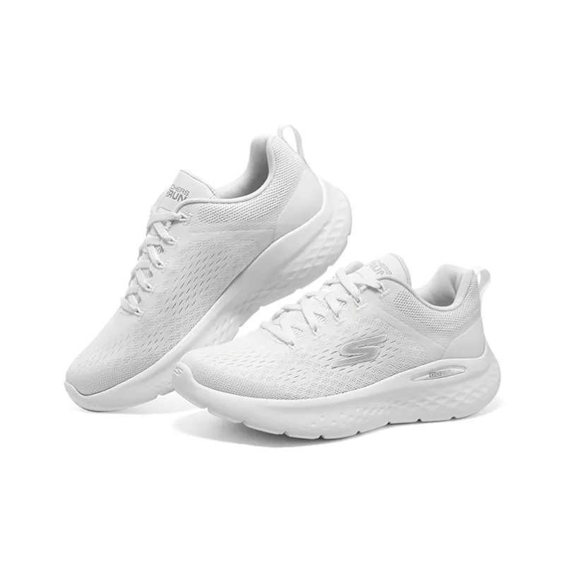 Skechers Go Run Lite Cushioning, Breathable, Lightweight Low Top Casual Running Shoes Women's White-3