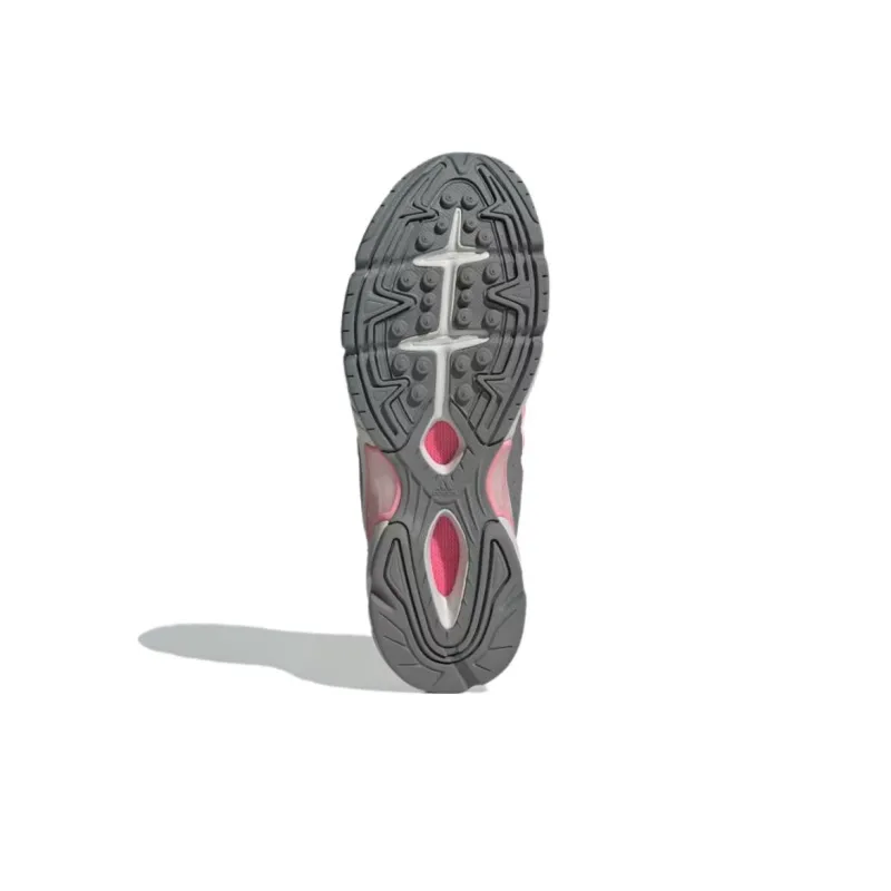 Adidas Temper Run 2.0 Anti Slip Wear Resistant Low Top Casual Shoes Women's Gray Pink-3