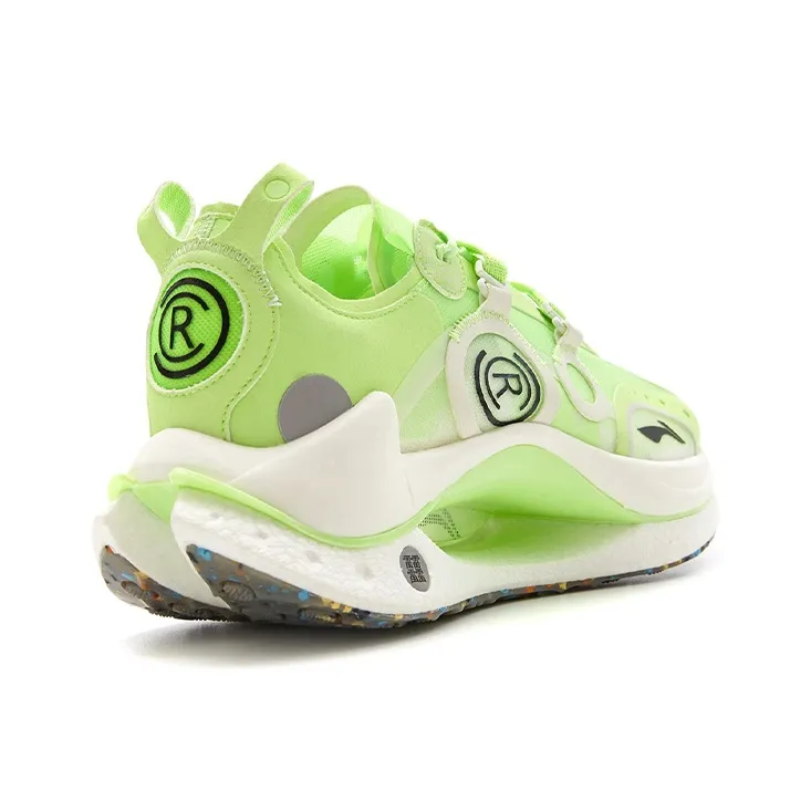 LiNing Jueying CRC Running Shoes Men Low Top Neon Ice Green/Ivory-4