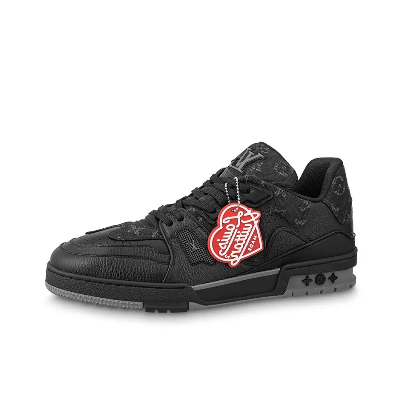 LOUIS VUITTON X Nigo Lv Trainers 'Black Denim'-0