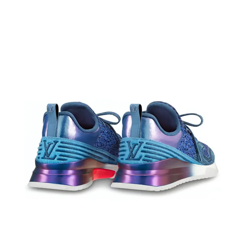 LOUIS VUITTON V.N.R Low-Top Casual Shoes Men's Blue-2