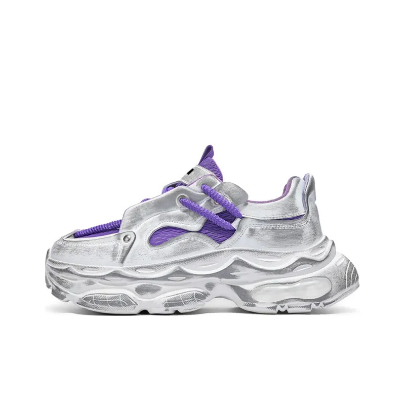 JKEM Cushioning Breathable Low Top Chunky Sneakers Men's-6