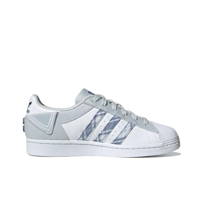 Adidas Originals Superstar 'White Gray Blue' Women's-1