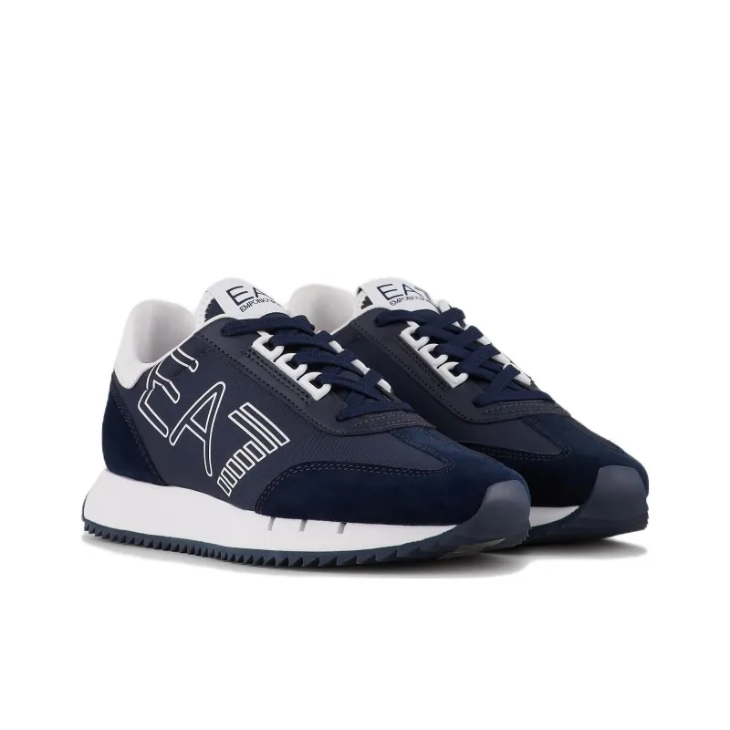 EMPORIO ARMANI EA7 Low Top Sports Casual Shoes Unisex Marine Blue-2