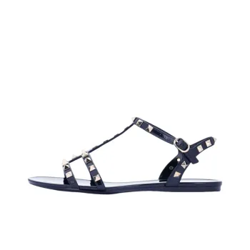 Valentino Rockstud Strap Sandals Women's Navy