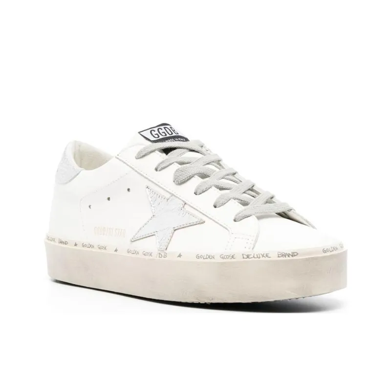 Golden Goose Hi Star Stylish Skateboarding Shoes Women's White-1