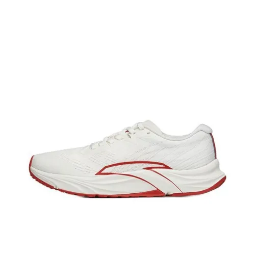 ANTA Asphalt Road Fighter 1.0 Running Shoes Women's Low-Top Ivory White/University Red