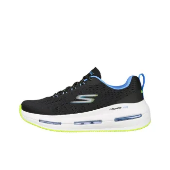 Skechers Max Cushioning Arch Fit Cushioning Anti-Slip And Wear-Resistant Low-Top Running Shoes Women's Black Blue