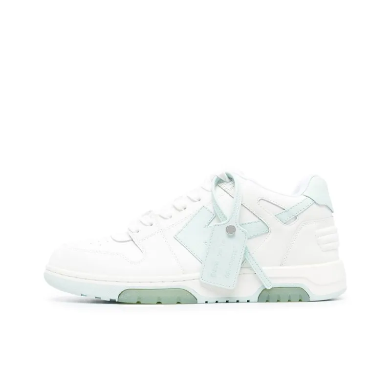 OFF WHITE Out Of Office Low Top Sneakers 'White Teal'-0