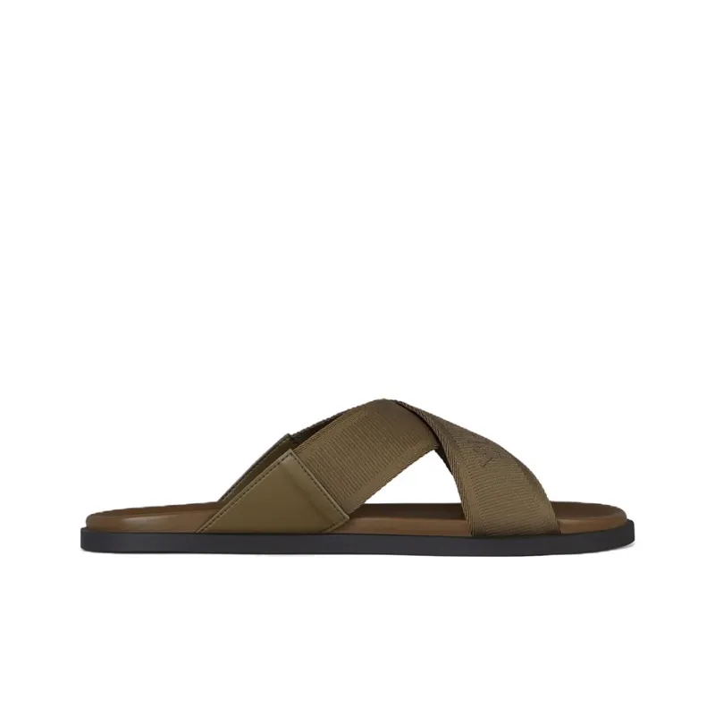 Givenchy G Plage Rubber Sole Slide Slippers Men's Green-1