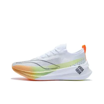 LiNing Feidian 3 Elite Anti Slip And Wear Resistant Breathable Low Top Running Shoes Unisex Orange White
