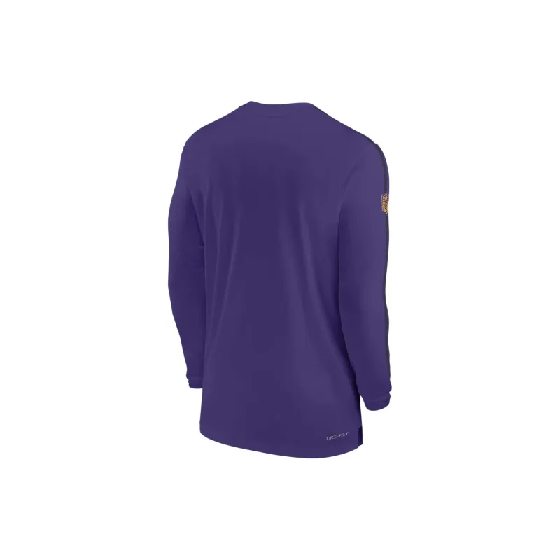 Nike Minnesota Vikings Sideline Coach Men's Nike Dri FIT Nfl Long Sleeve Top-1