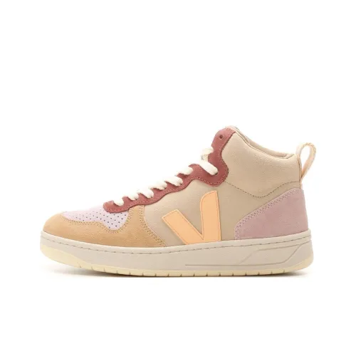 VEJA V 15 High top Suede 'Peach Beige' Women's