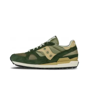 Saucony Shadow Original Cushioning Wear-Resistant Low-Top Running Shoes Green