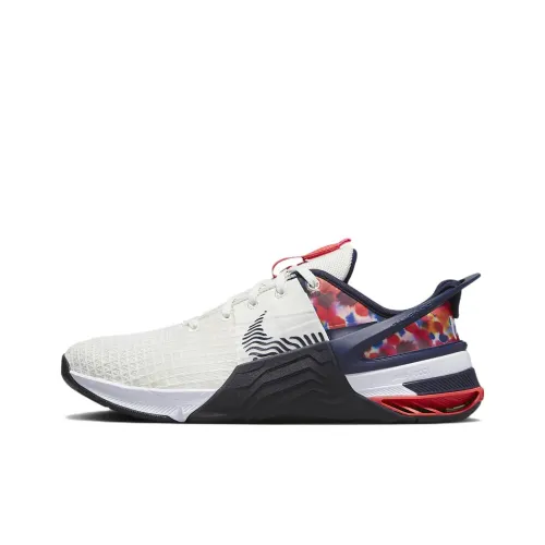 Nike Metcon 8 Training Shoes Women's Low-Top White/Red/Blue/Black