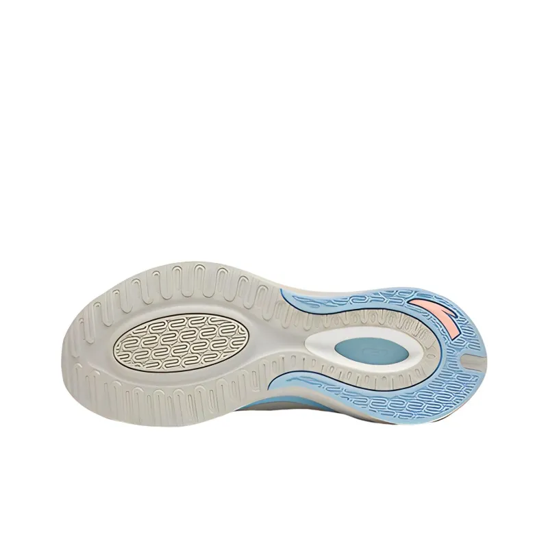 Anta C37 3.0 Anti Slip And Wear Resistant Breathable Low Top Running Shoes Gray Blue Pink-5